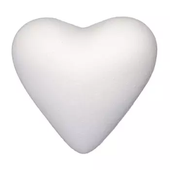 Заготовка для декорирования из пенопласта 'Сердце полное', 11см, 1 шт/упак, Астра