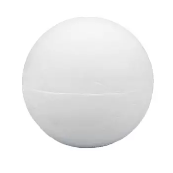 Заготовка для декорирования из пенопласта 'Шар', d 16см (сфера 2 части)