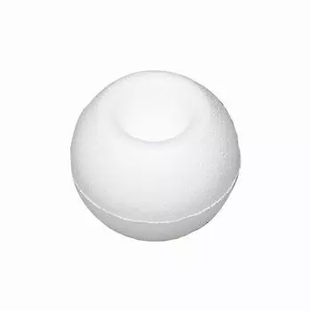 Заготовка для декорирования из пенопласта 'Шар с вогнутой частью', d 8см