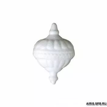 Заготовка для декорирования из пенопласта 'Топ с кругами, шариками', h 10*6,5см (шарики (по центру))