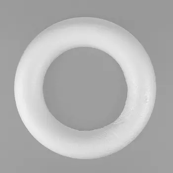 Заготовка для декорирования из пенопласта 'Венок плоский', d 15см