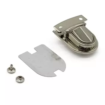 Замок портфельный, 36*50 мм (никель)