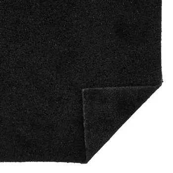 Замша натуральная в листах, 100% кожа, 0,75А4 (21*22,2см) (20 черный)