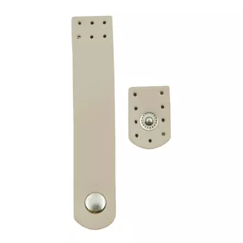 Застежка для сумки кожаная 2*10,1см, дизайн №1106, 100% кожа (83 бежевый)