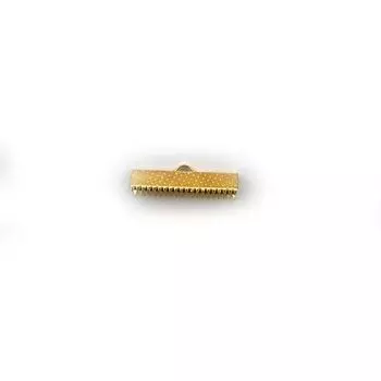 Зажим для ленты 2,5*1 см, 10шт/упак (золото)