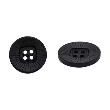 ZH1669 Пуговица на прокол L 25мм (черный)