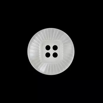 ZH1669 Пуговица на прокол M 22мм (белый)