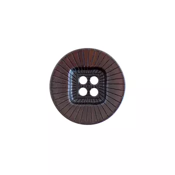 ZH1669 Пуговица на прокол M 22мм (коричневый)