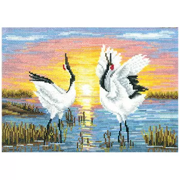 Ж-04 Набор для вышивания 'Журавли' 26,5*20см
