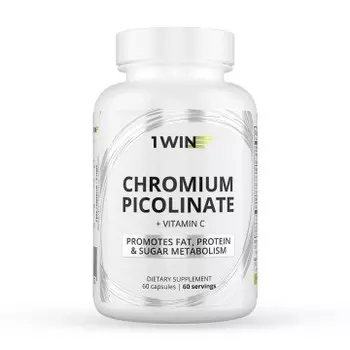1WIN, Пиколинат хрома с витамином C, капсулы, 60 шт.