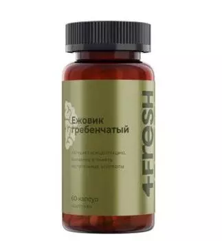 4FRESH HEALTH, Ежовик гребенчатый, капсулы, 60 шт.
