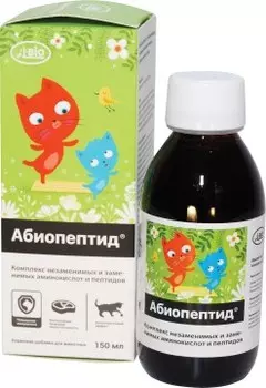 A-BIO, Абиопептид для кошек, жидкость, 150 мл