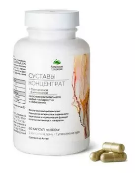Простые решения, Концентрат для суставов с экстрактом сабельника и хондроитином +11 витаминов и 6 минералов, капсулы, 60 шт.