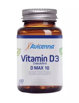 Avicenna, D Max 10, Витамин Д3, капсулы, 60 шт.