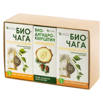Байкальская легенда, Набор «Оптимум премиум» (БиоДигидрокверцетин + БиоЧага), 5 г + 2х13 г