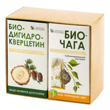 Байкальская легенда, Набор «Старт» (БиоЧага + БиоДигидрокверцетин), 1+1х13 г