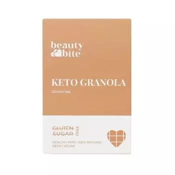 BeautyBite, Кето-гранола шоколадная, 125 г