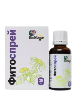 BioMagic, Фитоспрей (при боли и сухости в горле), жидкость, 30 мл