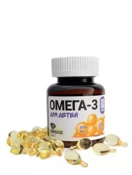 BioMagic Food, Омега-3 для детей, тубатины, 60 шт.