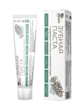 BioMagic, Зубная паста с кедровым маслом и живицей кедра, 60 мл