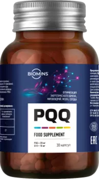 Biomins, PQQ (пирролохинолинхинон), капсулы, 30 шт.