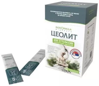 Bionormula Minerals, Цеолит пищевой (детокс и очищение организма), стики, 28 шт.