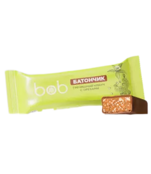 bob, Батончик глазированный «Гречишный кранч с орехами и злаками», 45 г