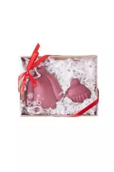 bob, Набор новогодний «Шапочка+Свитерок» шоколад малина, 62 г