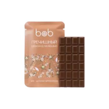 bob, Шоколад на кешью «Гречишный», 20 г
