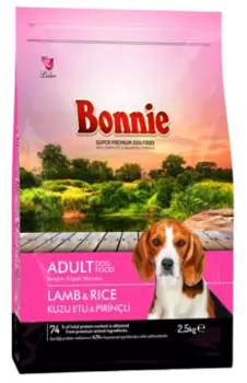 Bonnie, Сухой корм для собак с ягненком и рисом, 2500 г