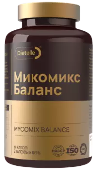 Dietelle, Микомикс баланс new (психобиотик, адаптоген), капсулы, 60 шт.
