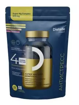 Dietelle, Супер Магний Комплекс, капсулы, 60 шт.