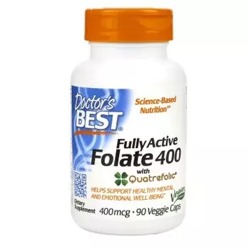 Doctor's Best, Комплекс с фолиевой кислотой и витамином C, капсулы, 90 шт.