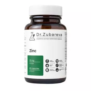 Dr.Zubareva, Цинк (бисглицинат), капсулы, 60 шт.