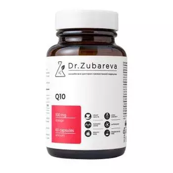 Dr.Zubareva, Коэнзим Q10 (убихинон), капсулы, 60 шт.