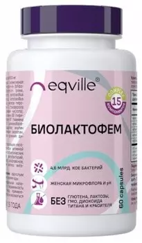 Eqville, Биолактофем (для восстановления вагинальной микрофлоры женщины), капсулы, 60 шт.
