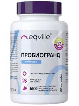 Eqville, Пробиогранд (мультипробиотик для восстановления ЖКТ после антибиотиков), капсулы, 60 шт.