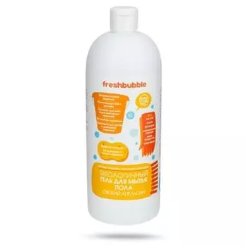 FRESHBUBBLE, Гель для мытья полов Свежий Апельсин, жидкость, 1 л