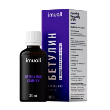 IMUALI, Бетулин в мицеллярной форме (повышенной концентрации) Betula Max Complex, онкопротектор, противовирусный комплекс, жидкость, 30 мл