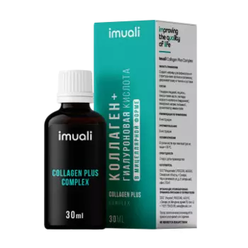 IMUALI, Комплекс с морским коллагеном и гиалуроновой кислотой «Collagen Plus Complex», жидкость, 30 мл