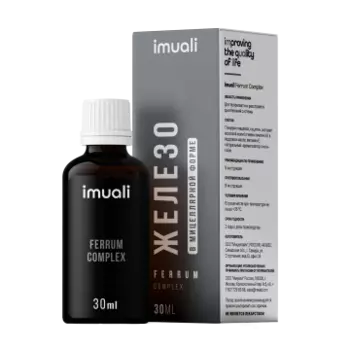 IMUALI, Мицеллярный комплекс при дефиците железа «Ferrum Complex», жидкость, 30 мл