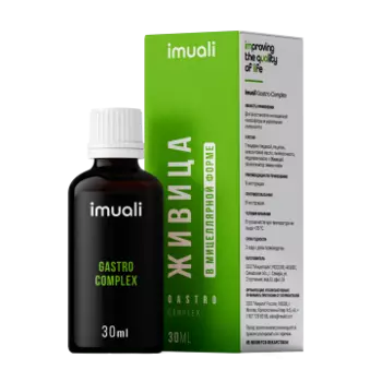 IMUALI, Живица кедровая в мицеллярной форме «Gastro Complex» (для работы ЖКТ), жидкость, 30 мл
