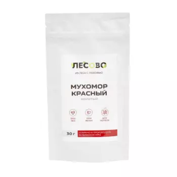 ЛЕСОВО, Мухомор красный, порошок, 30 г