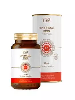 Liposomal Vitamins, Липосомальное Железо (бисглицинат) + Витамин С (аскорбат натрия), капсулы, 60 шт.