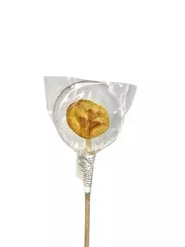 Lollipops, Леденец на палочке из изомальта с сублимированным бананом, 1 шт.