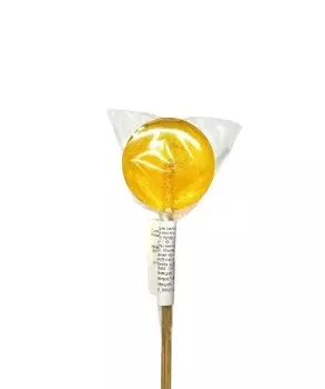 Lollipops, Леденец на палочке из изомальта с куркумой, 1 шт.