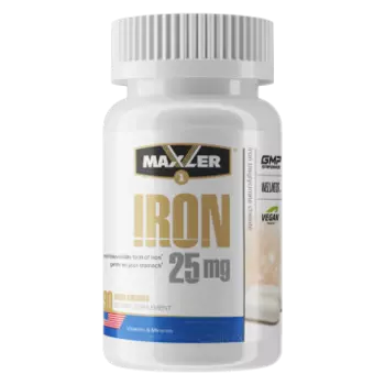Maxler, Железо (бисглицинат хелат), капсулы (веган), 90 шт.