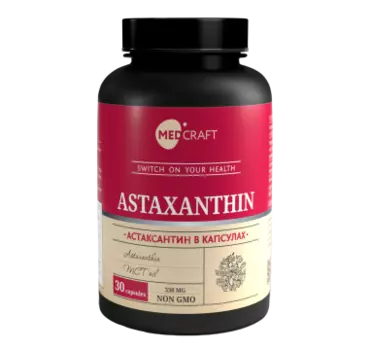 MEDCRAFT, Астаксантин (антиоксидант), капсулы, 30 шт.