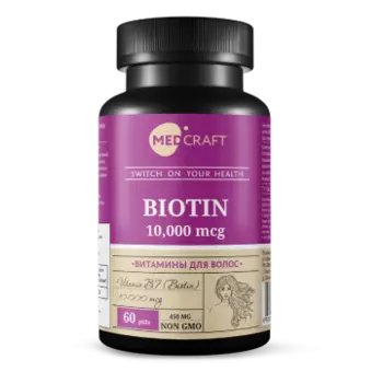 MEDCRAFT, Биотин, таблетки, 60 шт.