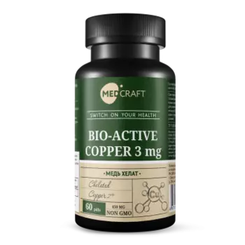 MEDCRAFT, Медь (бисглицинат), таблетки, 60 шт.